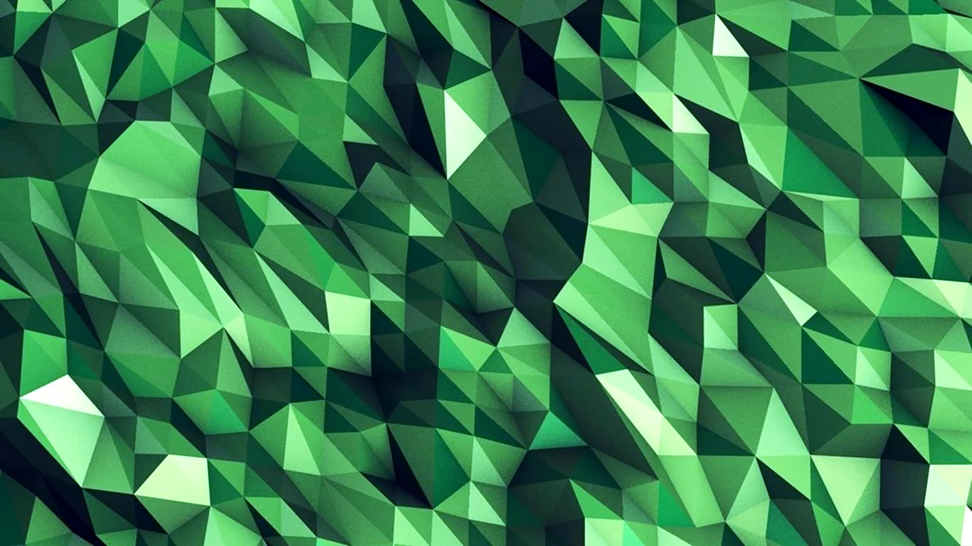 Зеленый геометрический фон