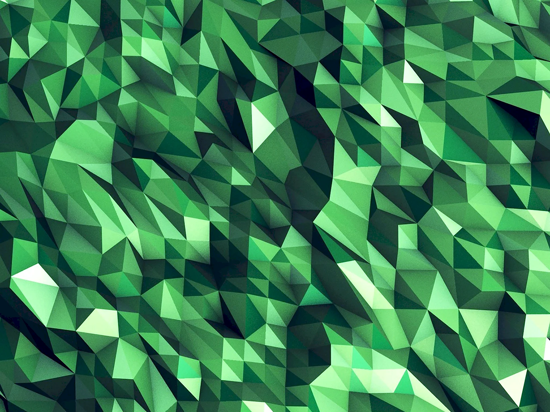 Зеленый геометрический фон