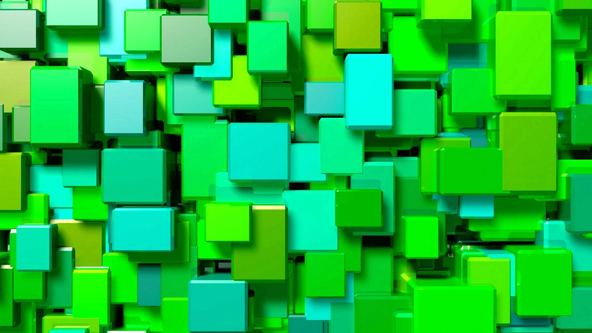 Зеленый кубик