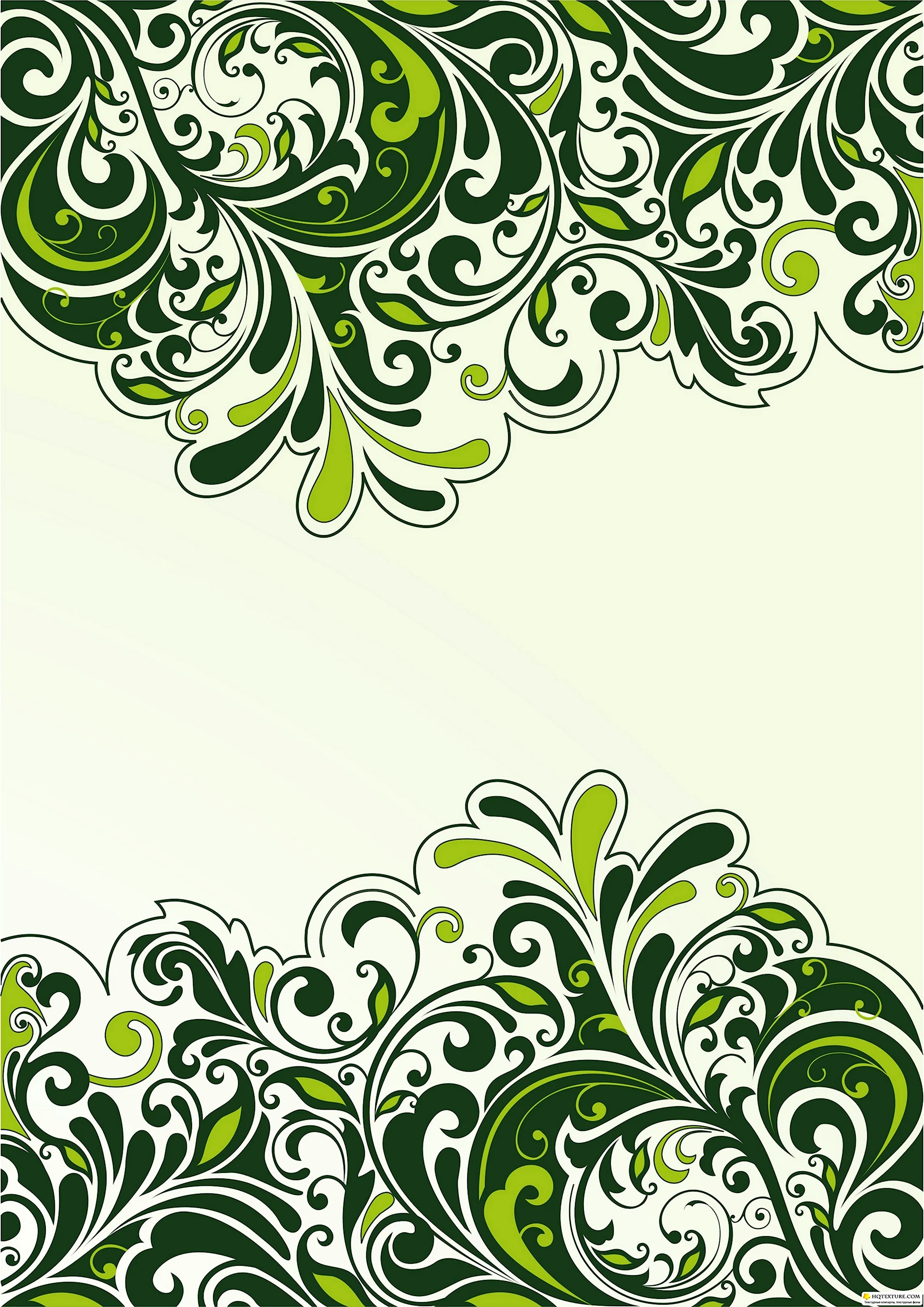 Зеленый орнамент