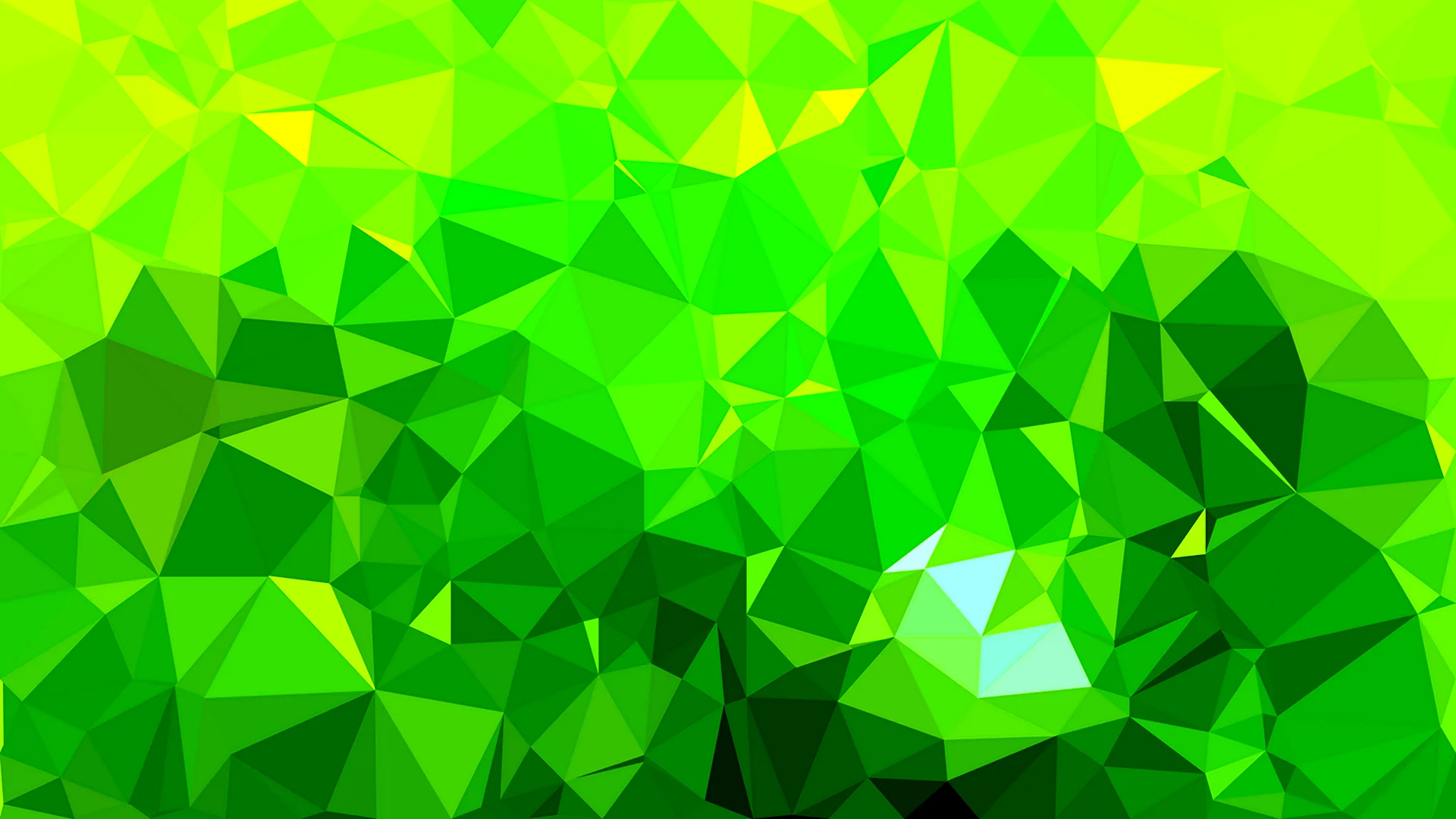 Зеленый полигональный фон