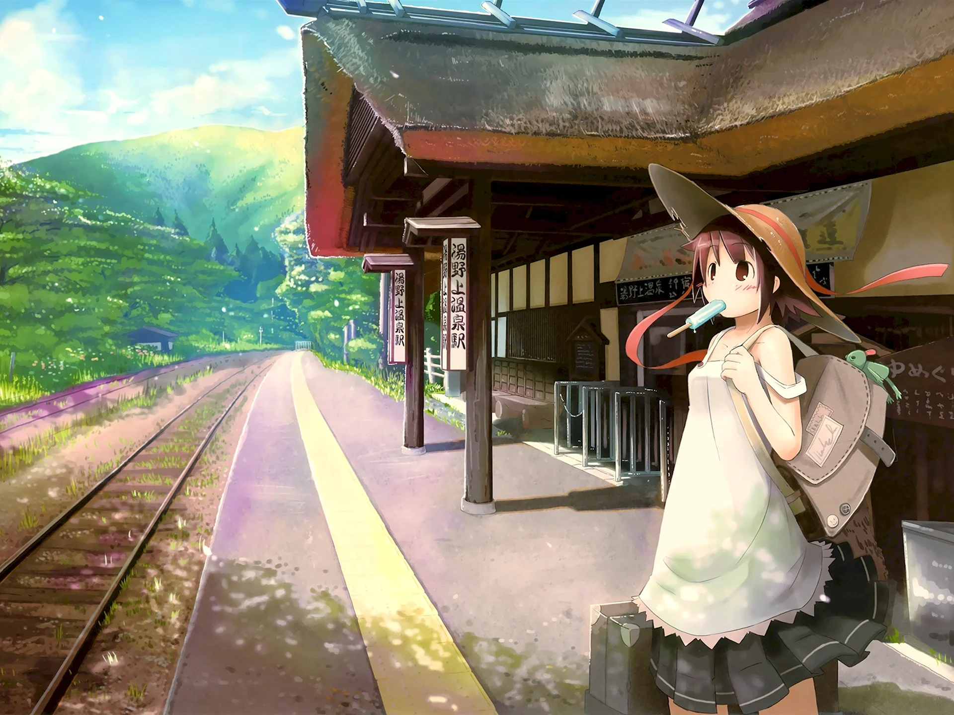 Железная дорога в Японии аниме