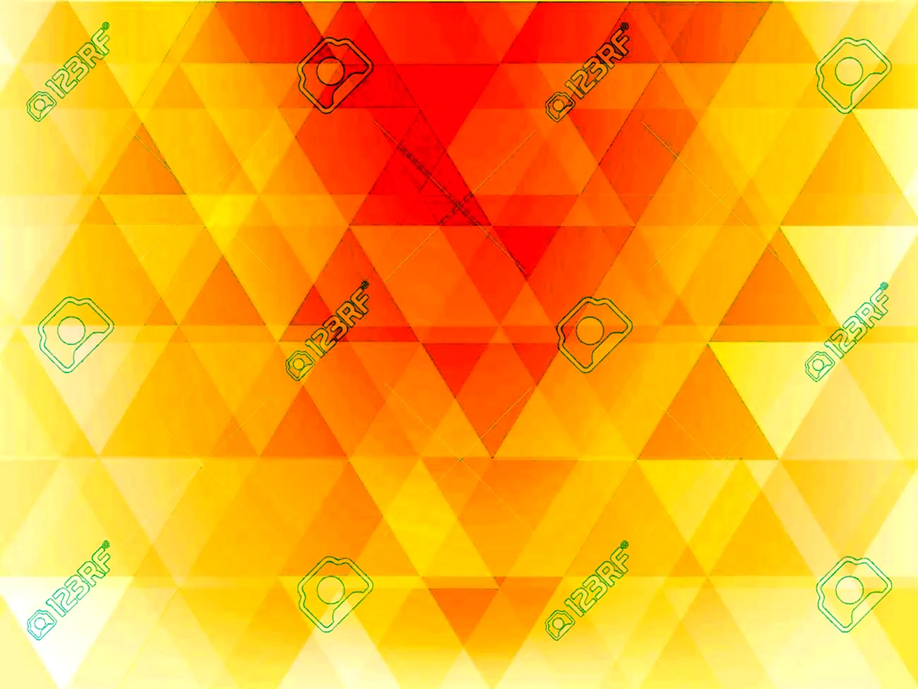 Желто оранжевый фон треугольники