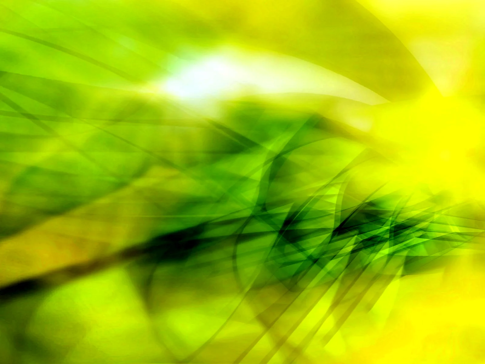 Желто зеленая абстракция