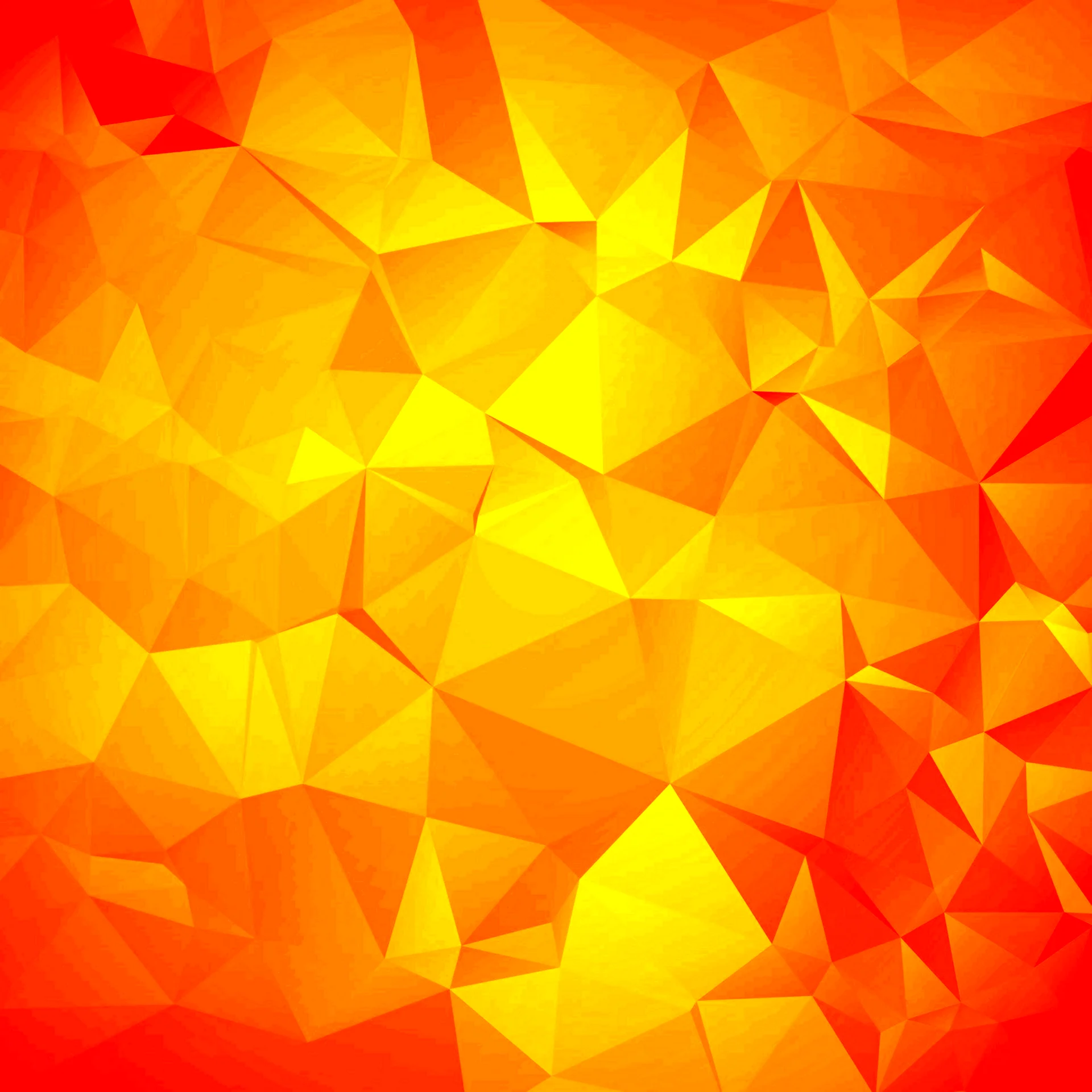 Желто-оранжевый фон многоугольники