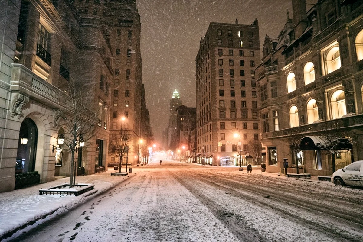 Зимний Нью-Йорк 5 Авеню