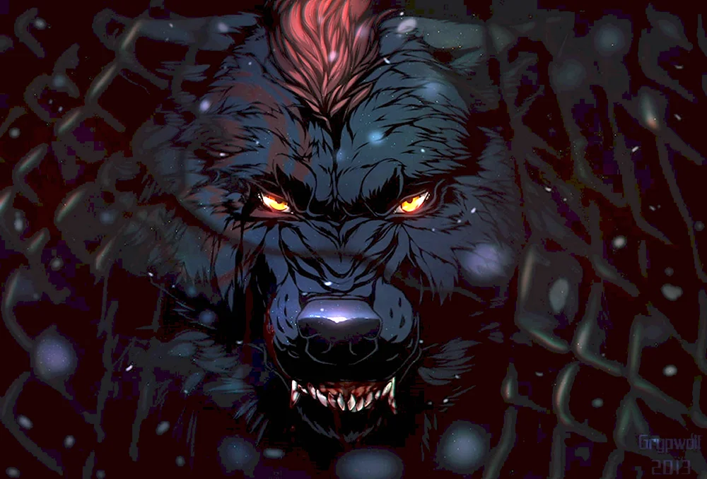 Злой волк арт