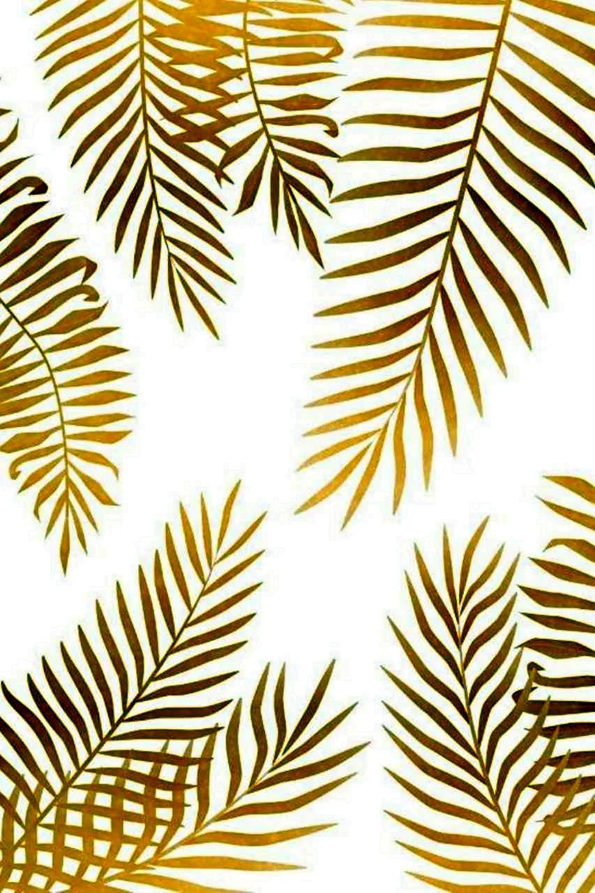 Золотые листья пальмы