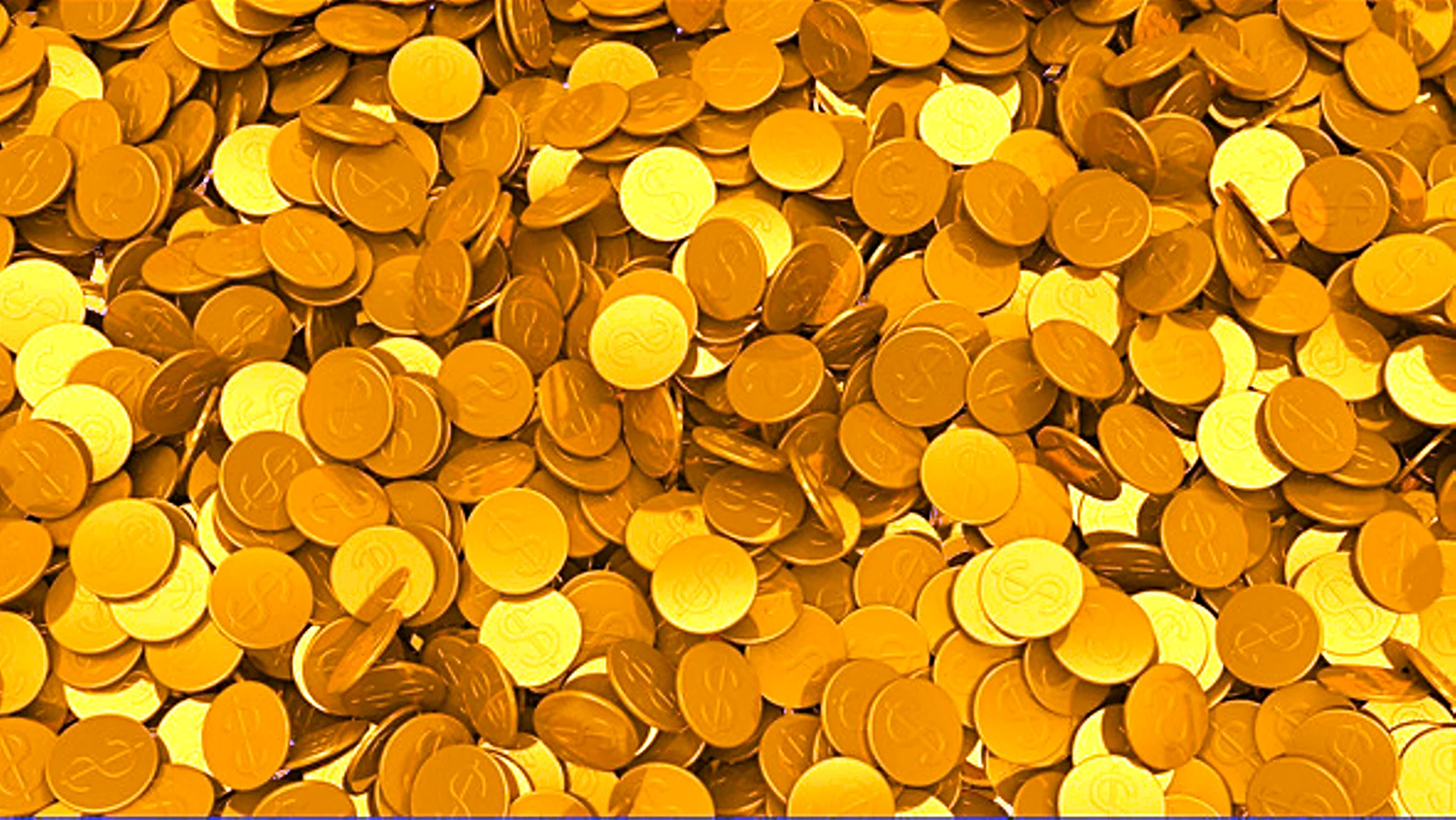 Золотые монеты фон