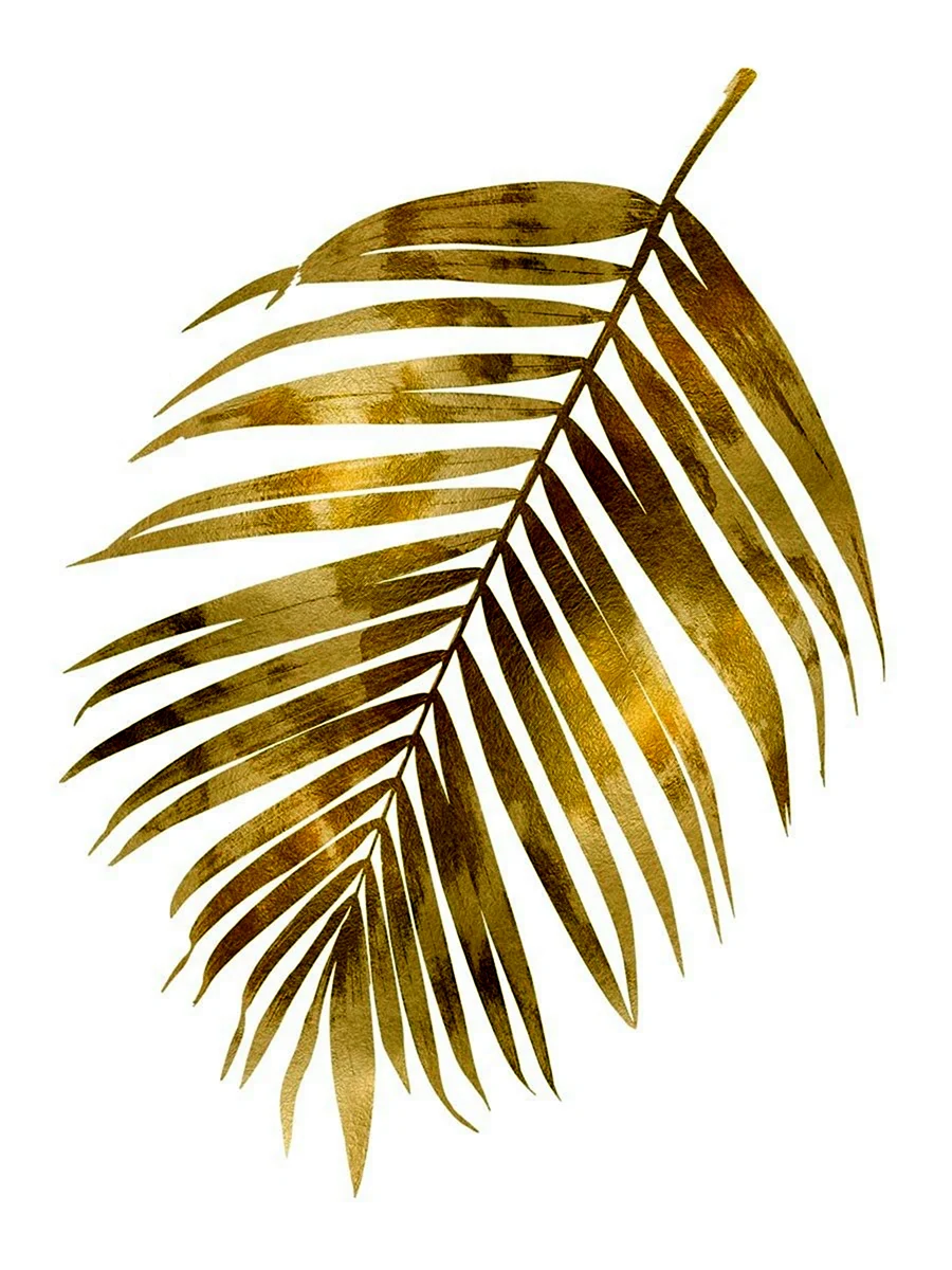 Золотые пальмовые листья