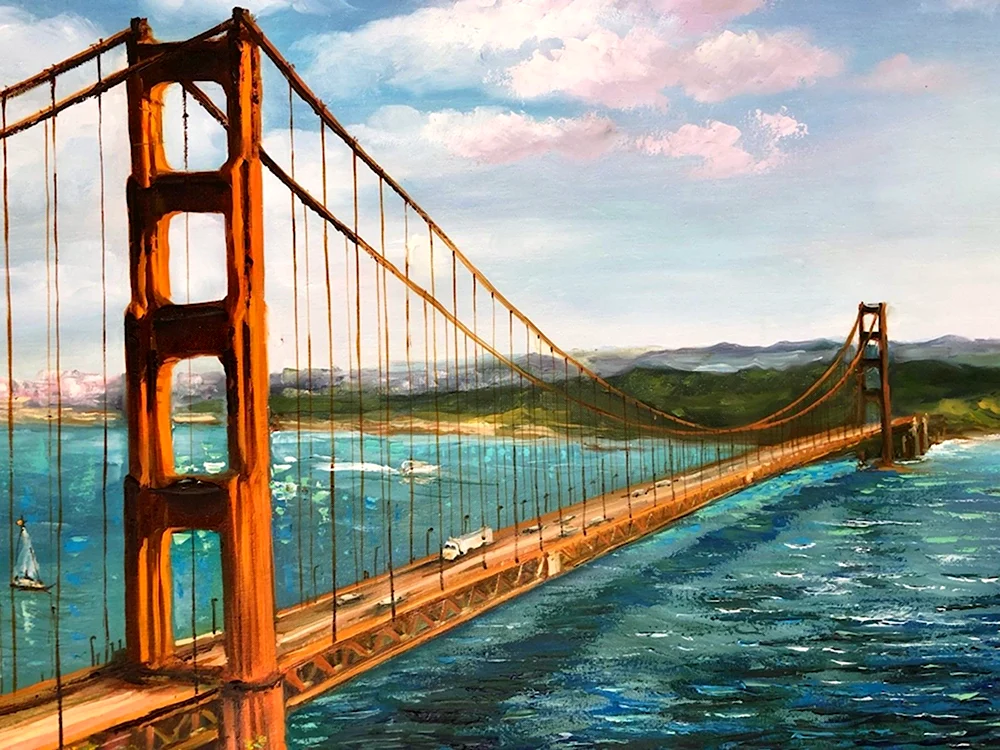 Золотые ворота Сан-Франциско арт