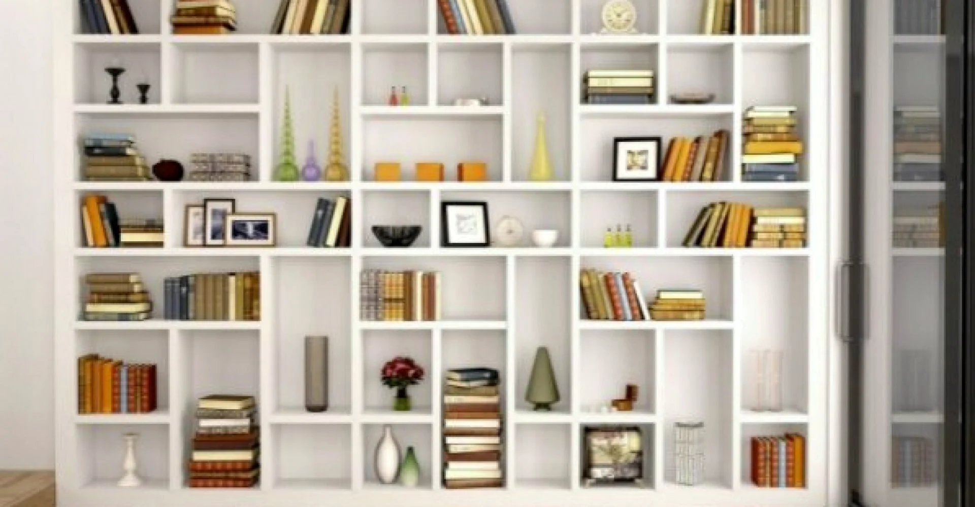 Zoom background Bookshelf